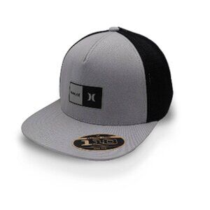 HURLEY Men's Natural 2.0 Trucker Snapback Hat In Gray/Black